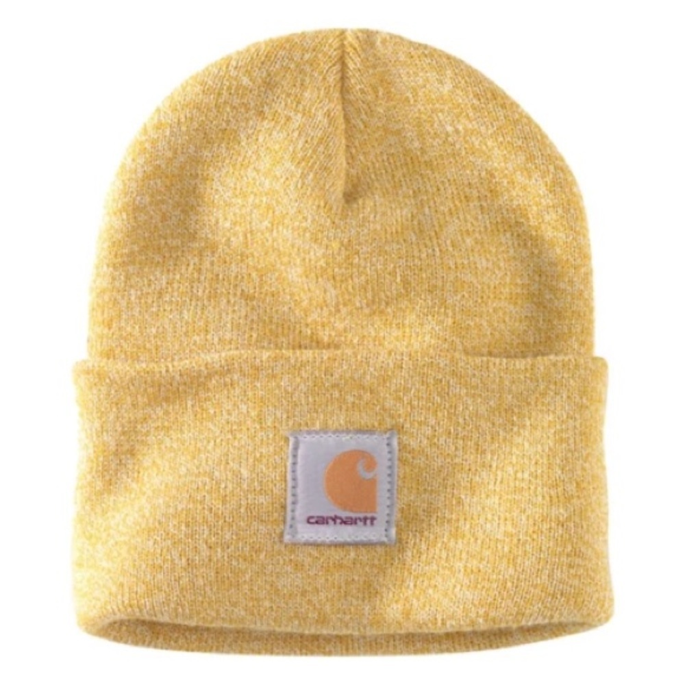 - ❤️NEW❤️ HEATHER YELLOW Carhartt watch Beanie New with Tags - Picture 1 of 2